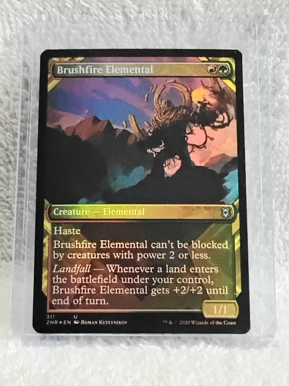 5/$20 Mint 2020 MTG Brushfire Elemental UC Foil Card 311  Deckmaster!!